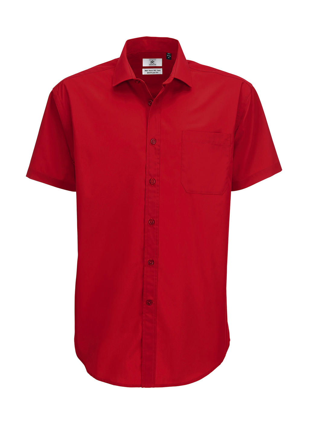  Smart SSL/men Poplin Shirt in Farbe Deep Red