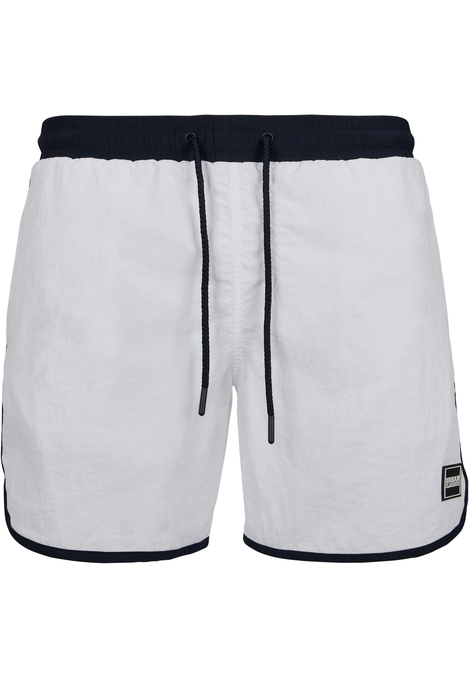 Plus Size Retro Swimshorts in Farbe white/navy
