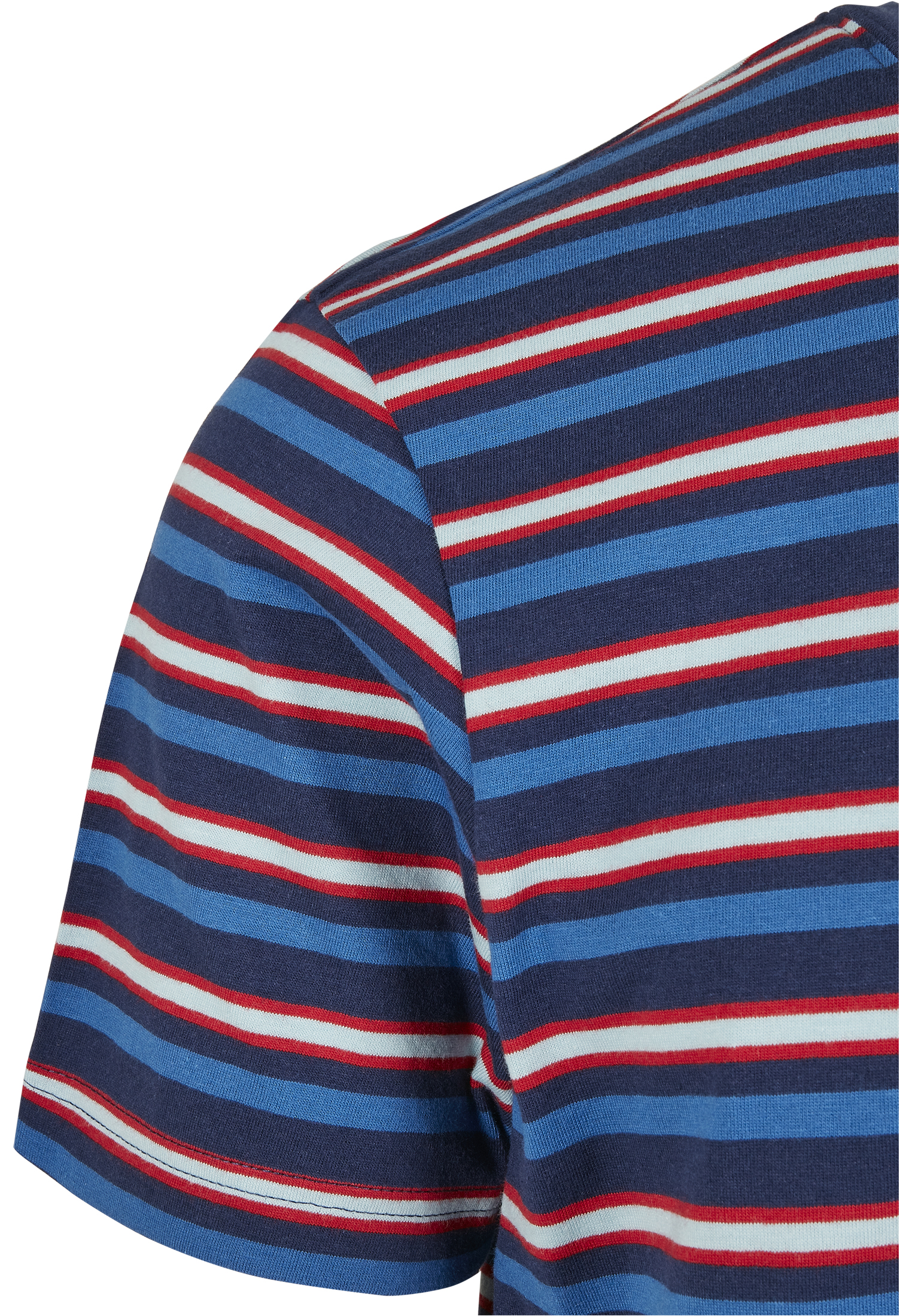T-Shirts Fast Stripe Pocket Tee in Farbe darkblue/cityred