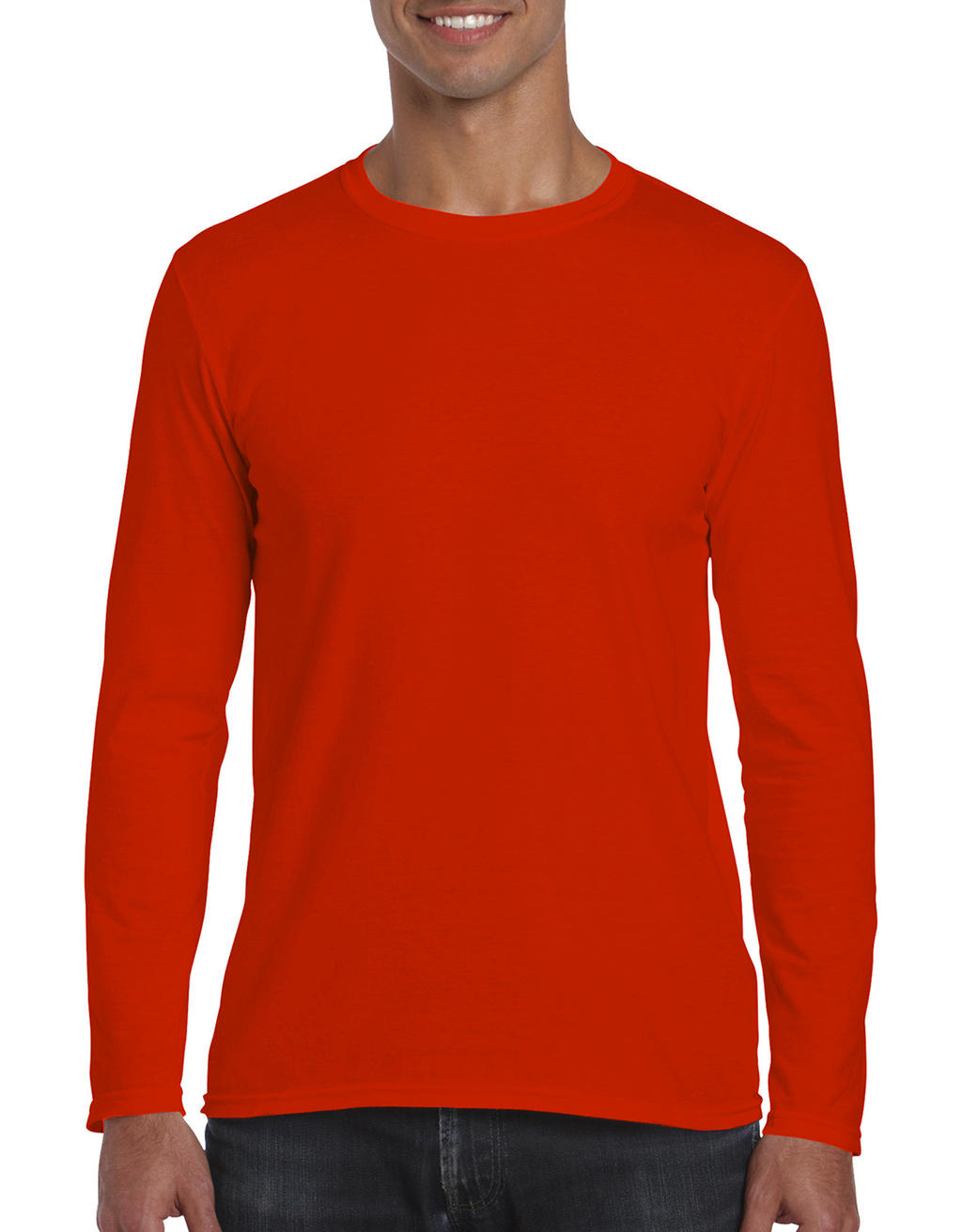 Softstyle? Long Sleeve Tee in Farbe Orange
