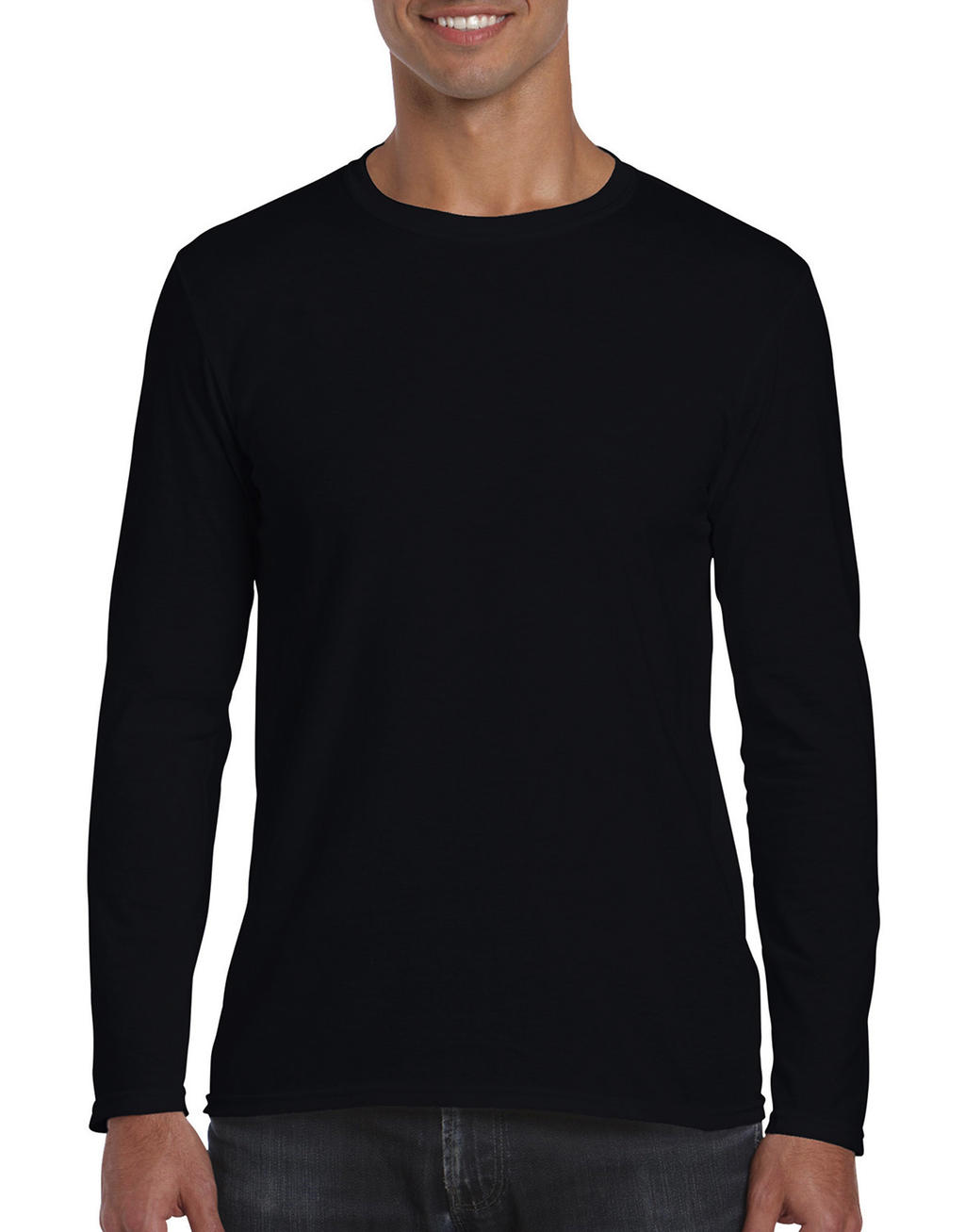  Softstyle? Long Sleeve Tee in Farbe Black