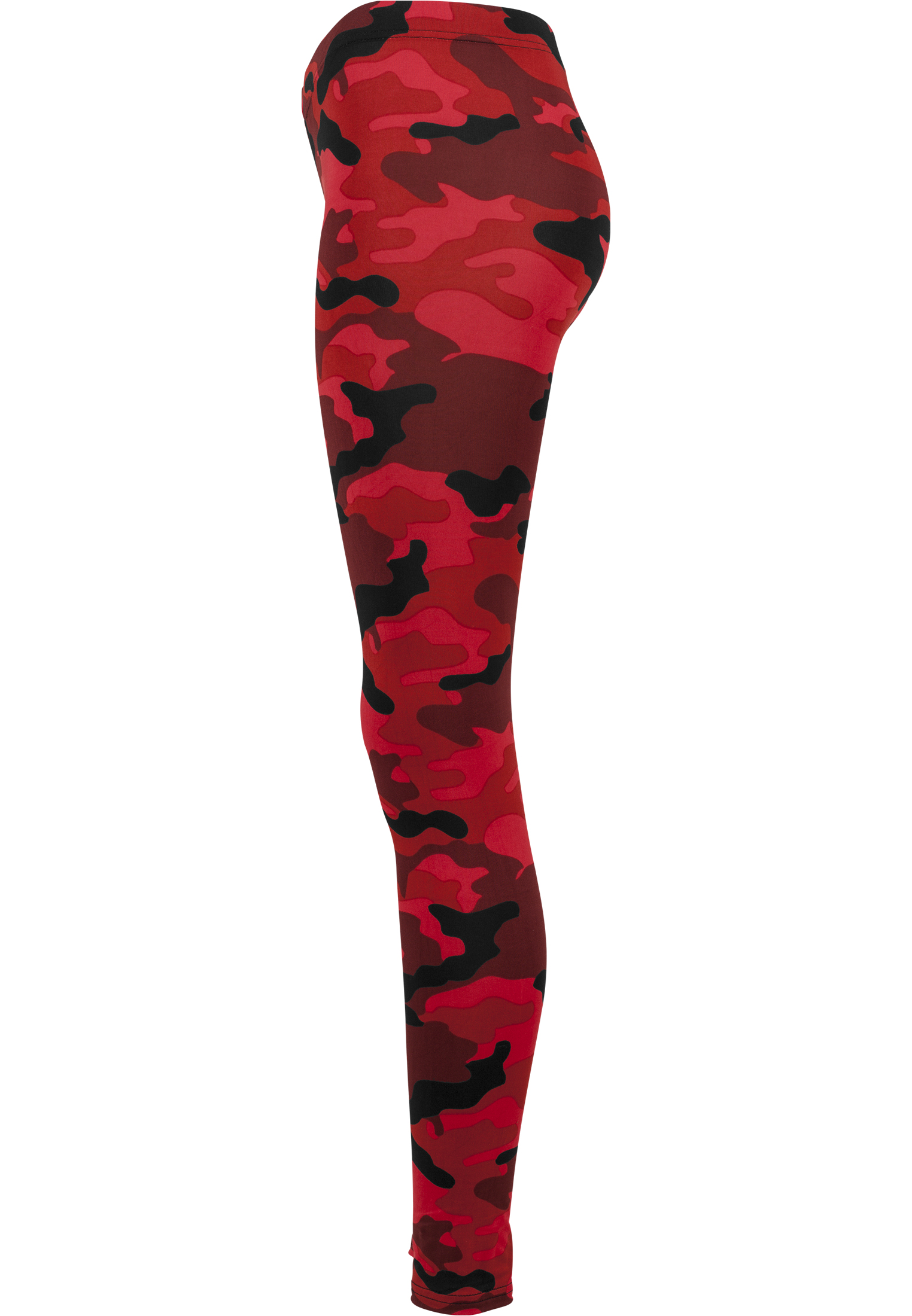 Curvy Ladies Camo Leggings in Farbe red camo