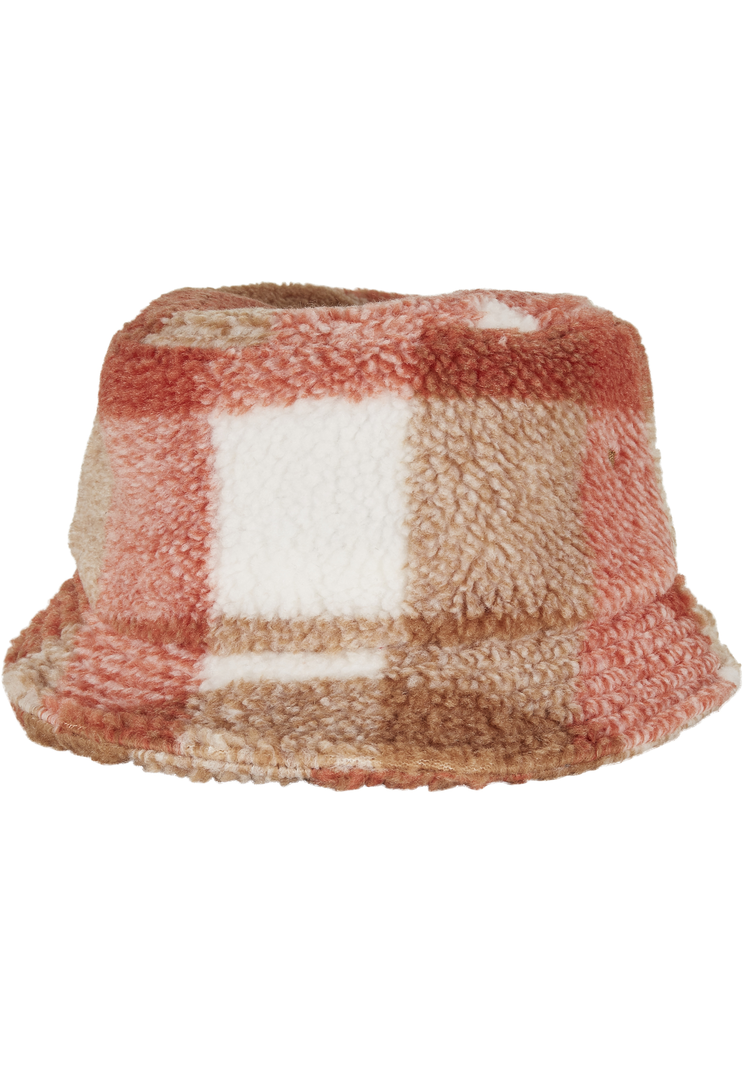 Neue Kollektion Sherpa Check Bucket Hat in Farbe white/firered/green