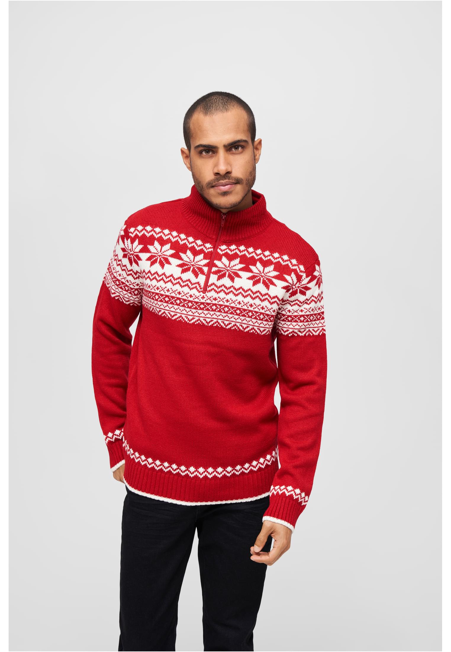 Pullover Troyer Norweger in Farbe red