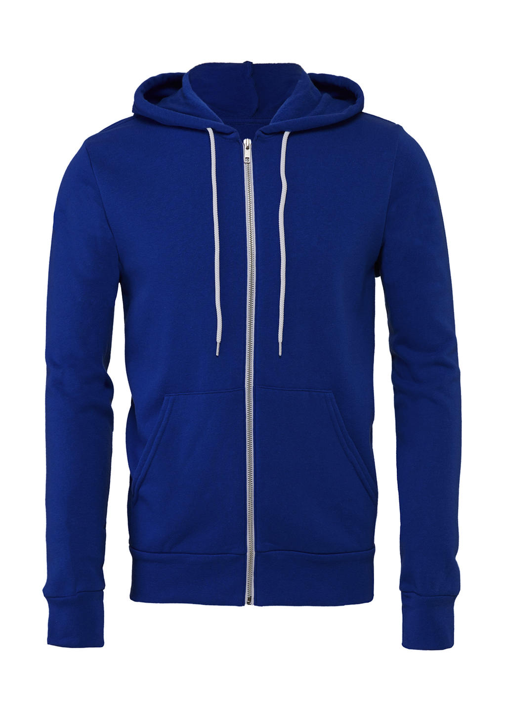  Unisex Poly-Cotton Full Zip Hoodie in Farbe True Royal