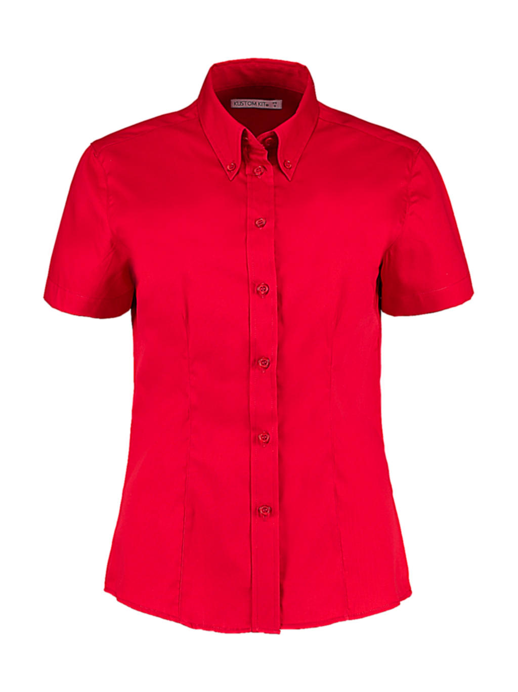  Womens Tailored Fit Premium Oxford Shirt SSL in Farbe Red
