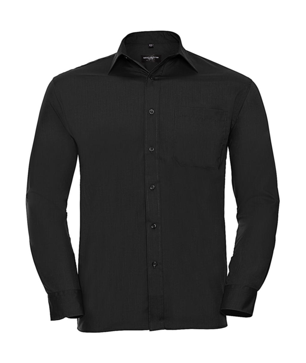  Poplin Shirt LS in Farbe Black