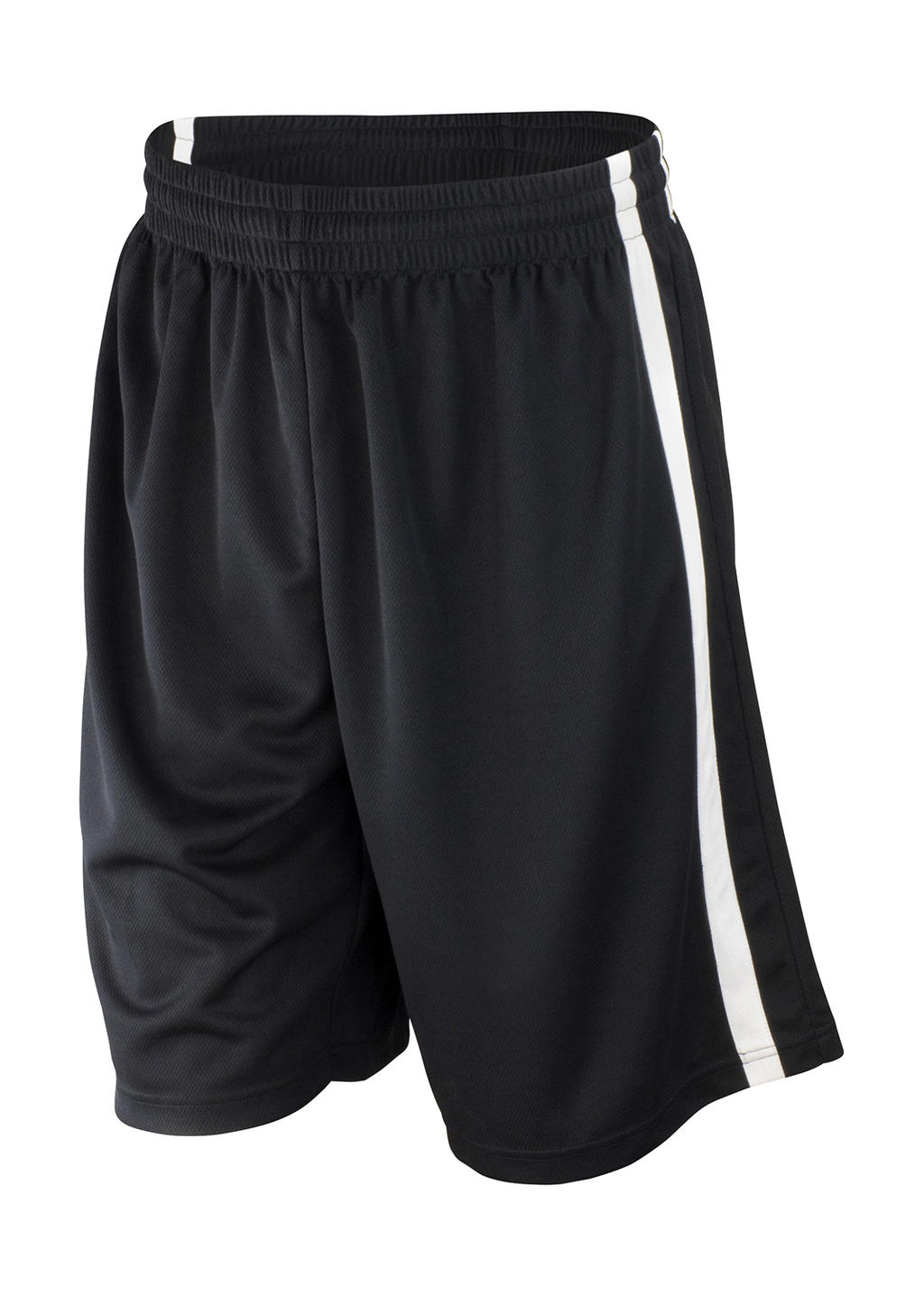  Mens Quick Dry Basketball Shorts in Farbe Black/White
