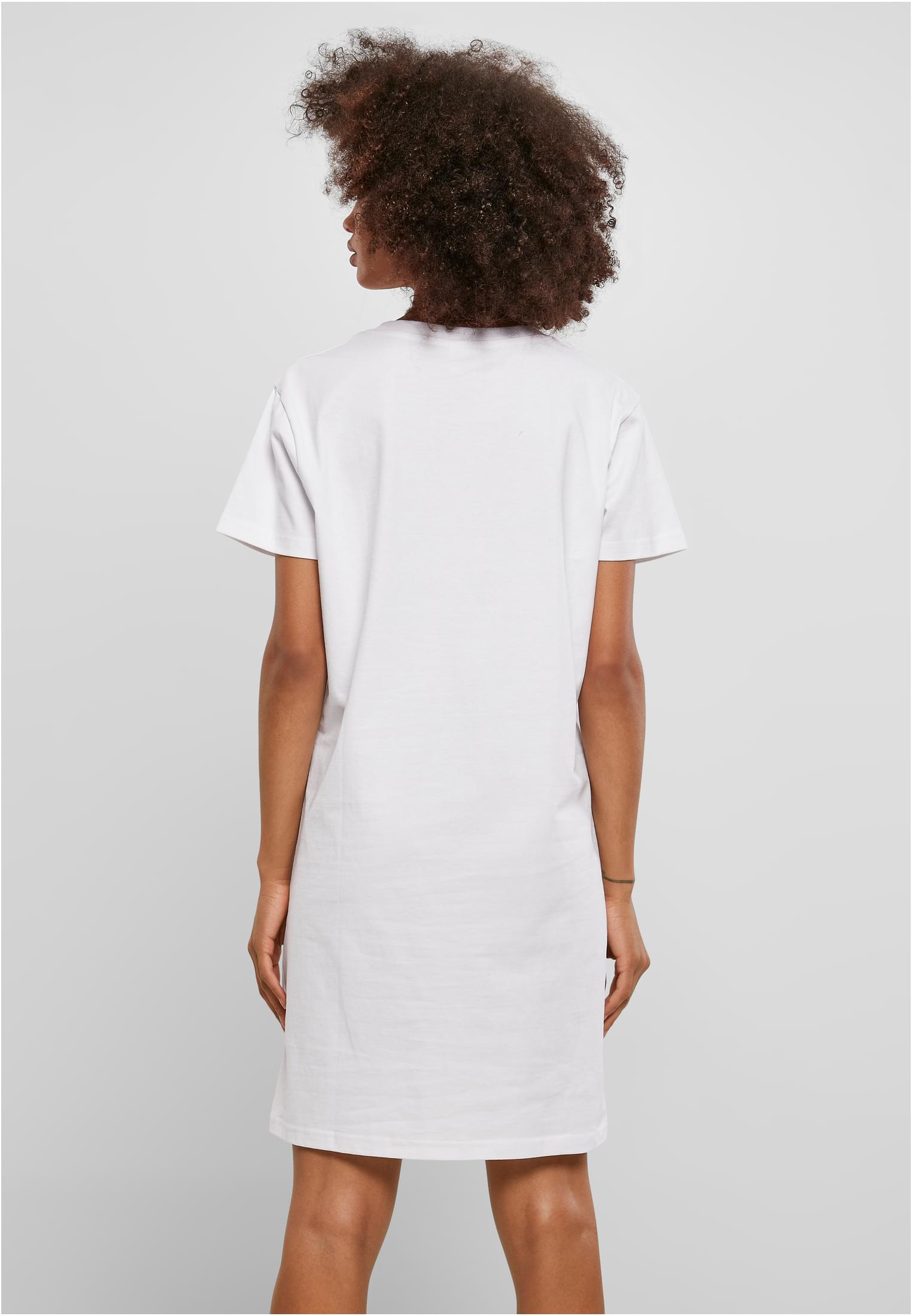 Frauen Ladies Recycled Cotton Boxy Tee Dress in Farbe white