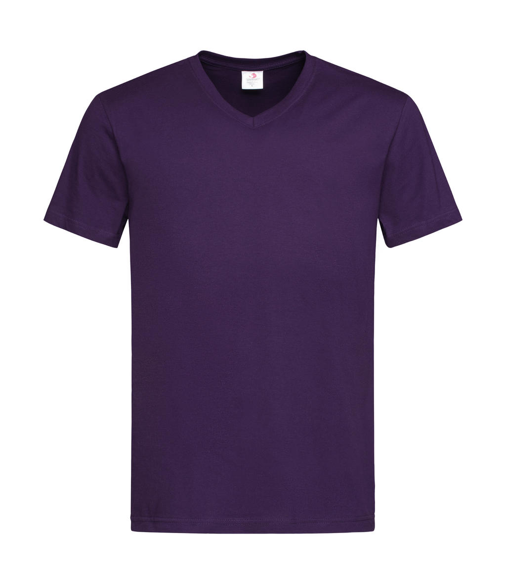  Classic-T V-Neck in Farbe Deep Berry