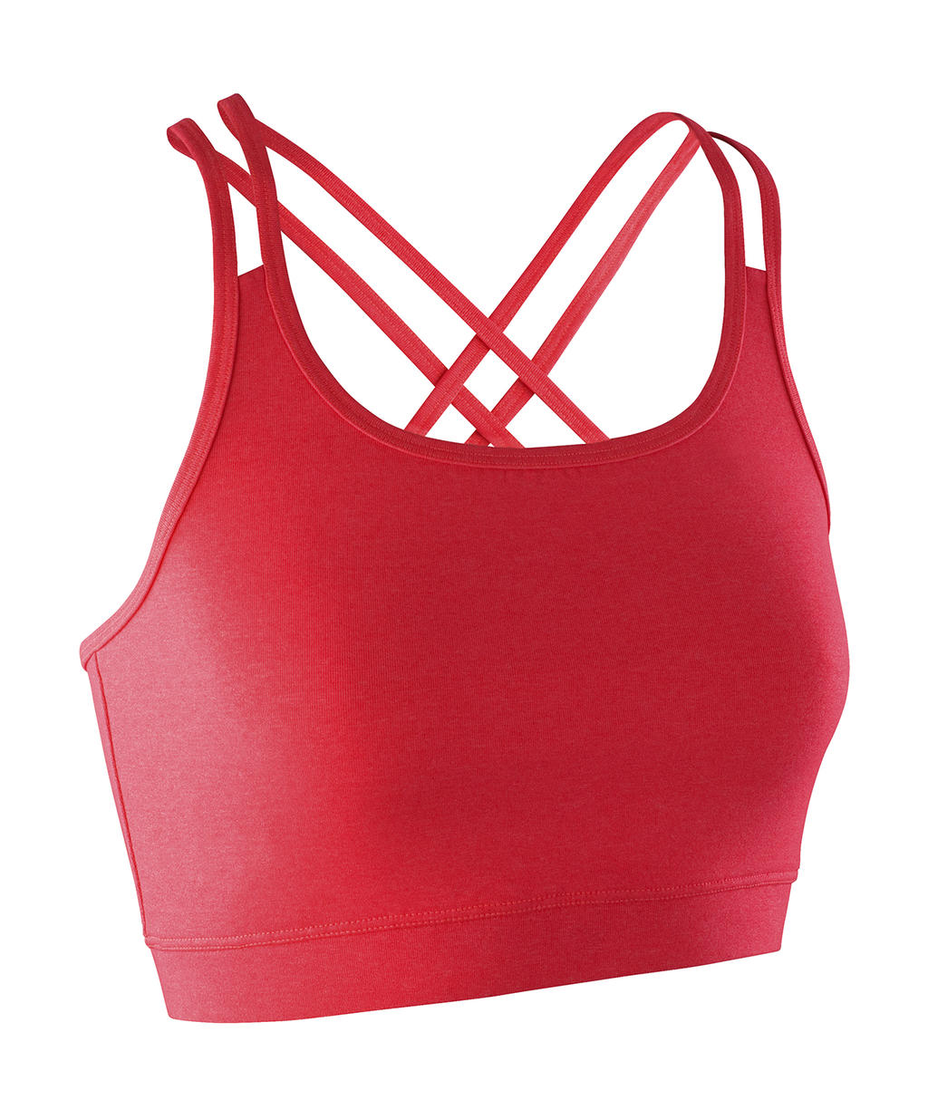  Fitness Womens Crop Top in Farbe Hot Coral