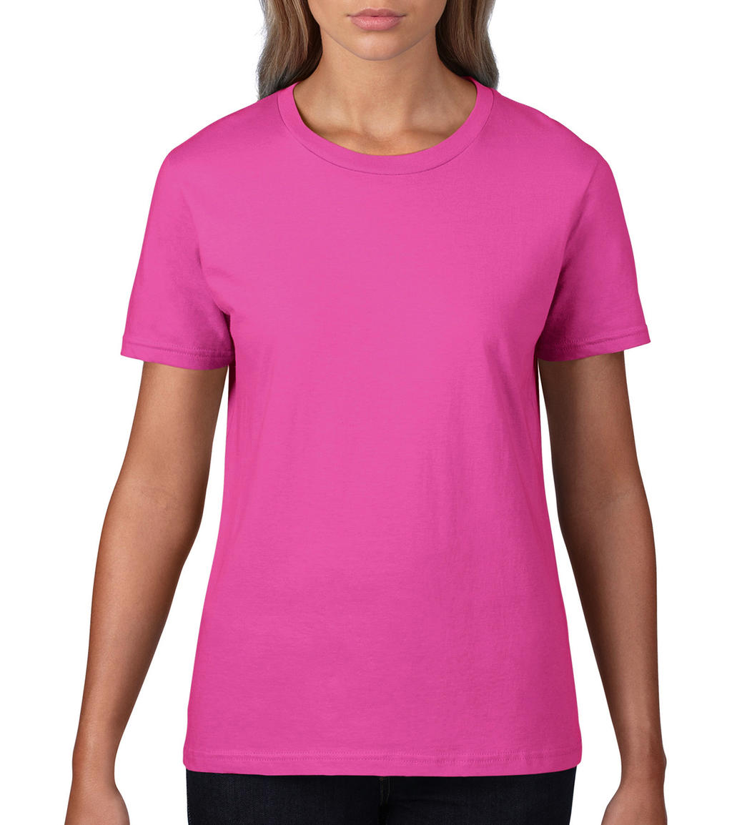  Premium Cotton Ladies T-Shirt in Farbe Azalea