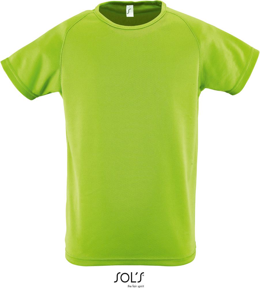 T-Shirt Sporty Kids Kinder Sport T-Shirt in Farbe apple green