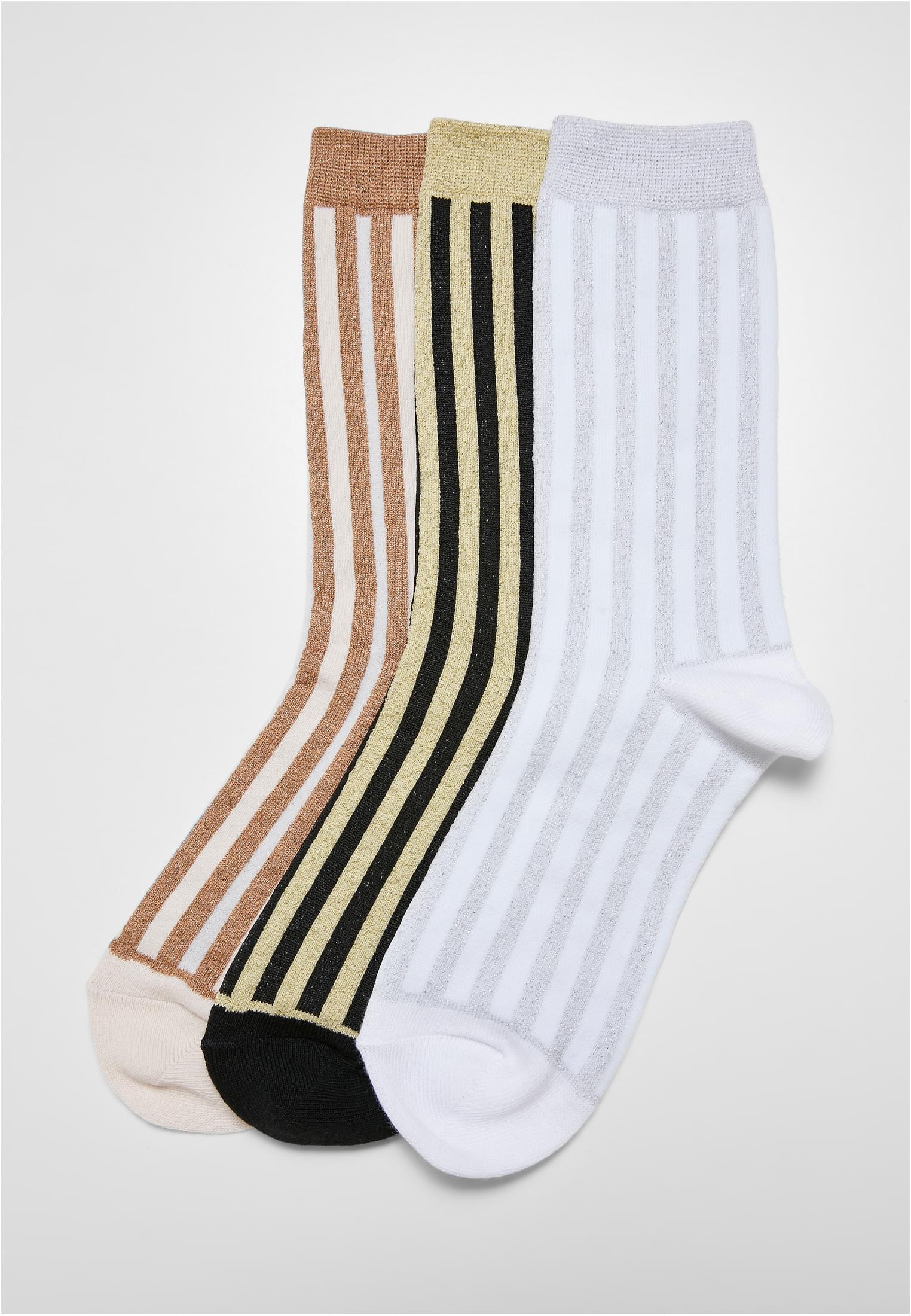 Lurex Stripes Socks 3-Pack