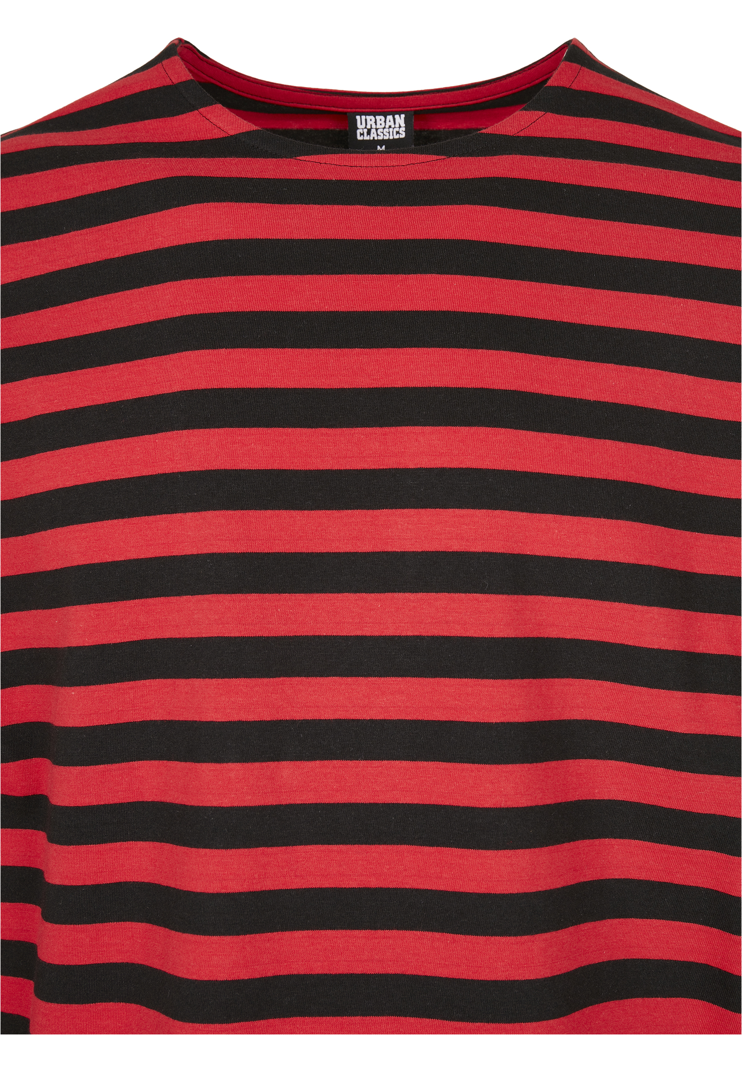Longsleeves Regular Stripe LS in Farbe firered/blk