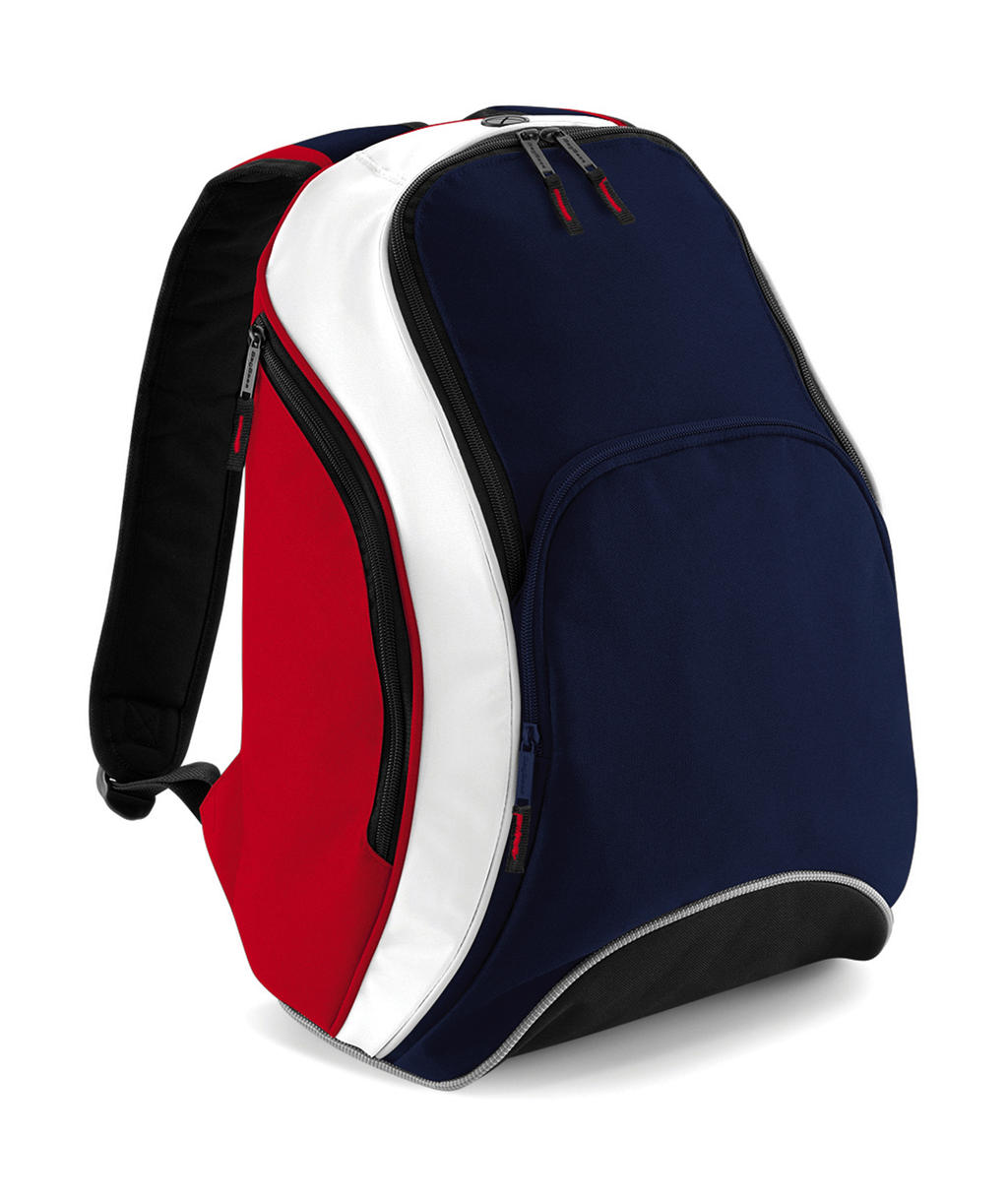  Teamwear Backpack in Farbe French Navy/Classic Red/White