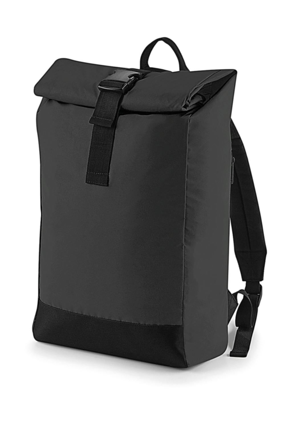  Reflective Roll-Top Backpack in Farbe Black Reflective